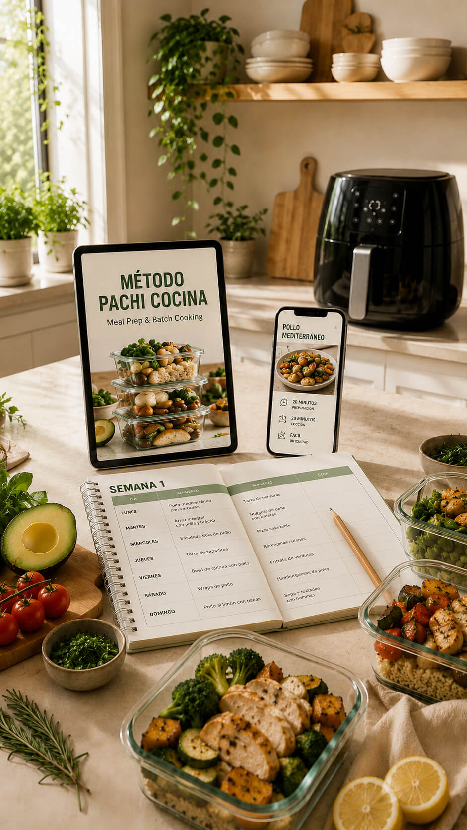 Ebook Tu Cocina en Orden en una tablet