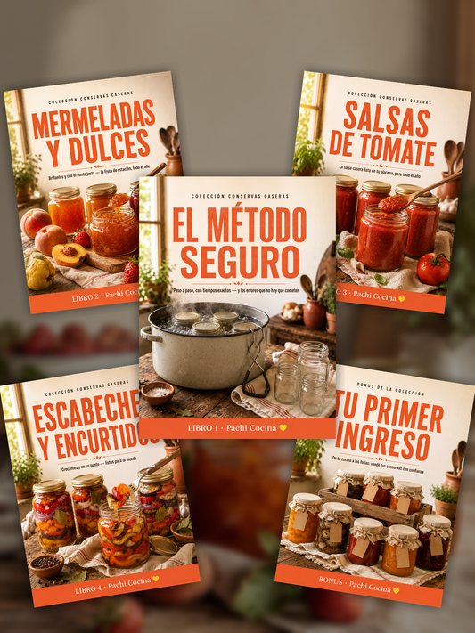 Colección Conservas Caseras — los 5 libros incluidos